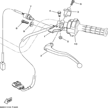 Switch, Handle 3, Yamaha, 1S3-83973-11